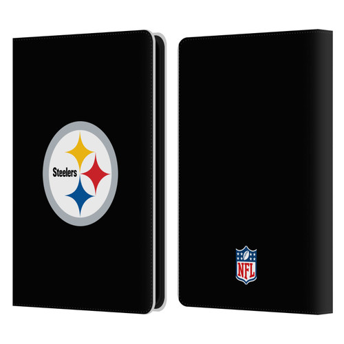 NFL Pittsburgh Steelers Logo Plain Leather Book Wallet Case Cover For Amazon Kindle Paperwhite 5 (2021)