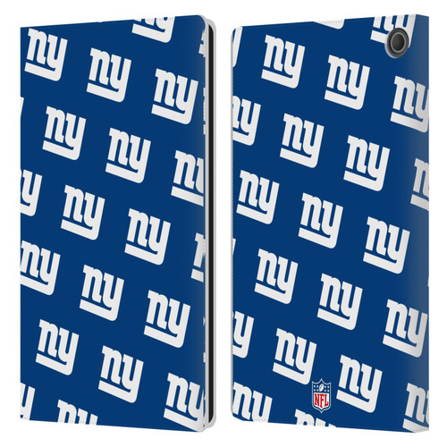 NFL New York Giants Artwork Patterns Leather Book Wallet Case Cover For Amazon Fire Max 11 2023