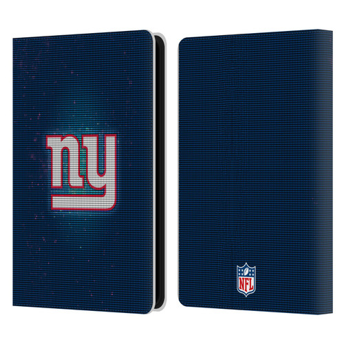 NFL New York Giants Artwork LED Leather Book Wallet Case Cover For Amazon Kindle Paperwhite 5 (2021)