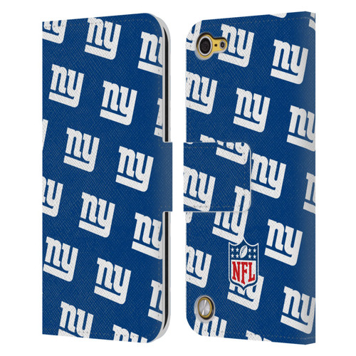 NFL New York Giants Artwork Patterns Leather Book Wallet Case Cover For Apple iPod Touch 5G 5th Gen