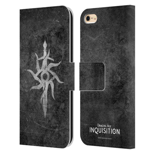 EA Bioware Dragon Age Inquisition Graphics Distressed Symbol Leather Book Wallet Case Cover For Apple iPhone 6 / iPhone 6s