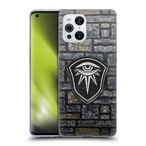 EA Bioware Dragon Age Inquisition Graphics Distressed Crest Soft Gel Case for OPPO Find X3 / Pro