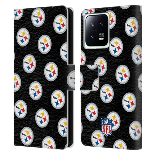 NFL Pittsburgh Steelers Artwork Patterns Leather Book Wallet Case Cover For Xiaomi 13 5G