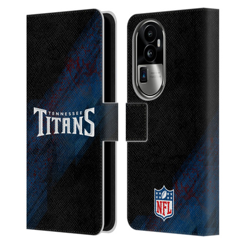 NFL Tennessee Titans Logo Blur Leather Book Wallet Case Cover For OPPO Reno10 Pro+