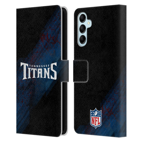 NFL Tennessee Titans Logo Blur Leather Book Wallet Case Cover For Samsung Galaxy M14 5G