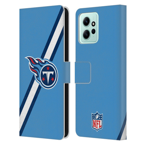 NFL Tennessee Titans Logo Stripes Leather Book Wallet Case Cover For Xiaomi Redmi 12