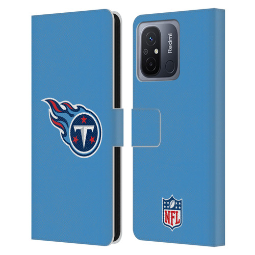 NFL Tennessee Titans Logo Plain Leather Book Wallet Case Cover For Xiaomi Redmi 12C