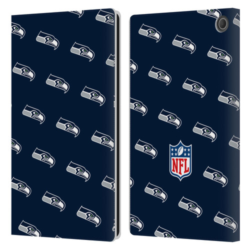 NFL Seattle Seahawks Artwork Patterns Leather Book Wallet Case Cover For Amazon Fire Max 11 2023