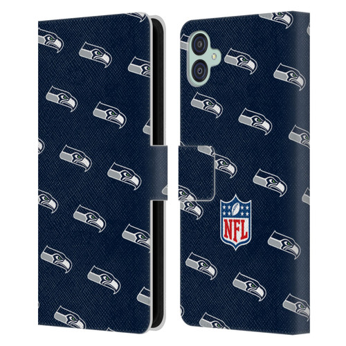 NFL Seattle Seahawks Artwork Patterns Leather Book Wallet Case Cover For Samsung Galaxy M04 5G / A04e