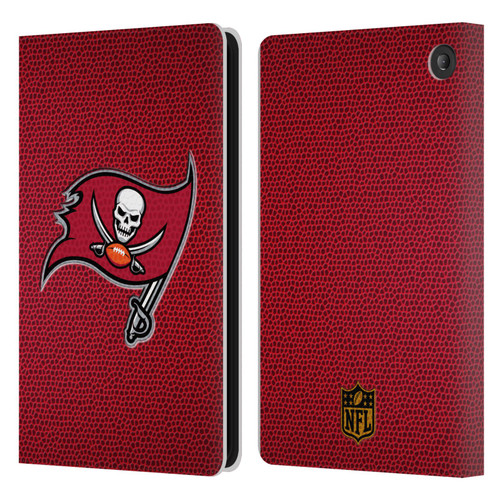 NFL Tampa Bay Buccaneers Logo Football Leather Book Wallet Case Cover For Amazon Fire 7 2022