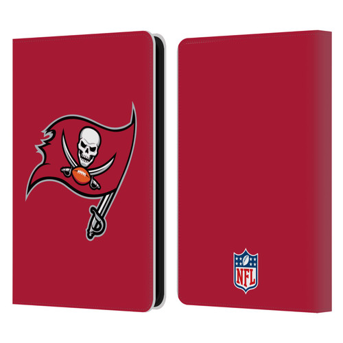 NFL Tampa Bay Buccaneers Logo Plain Leather Book Wallet Case Cover For Amazon Kindle 11th Gen 6in 2022
