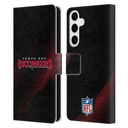 NFL Tampa Bay Buccaneers Logo Blur Leather Book Wallet Case Cover For Samsung Galaxy S24+ 5G