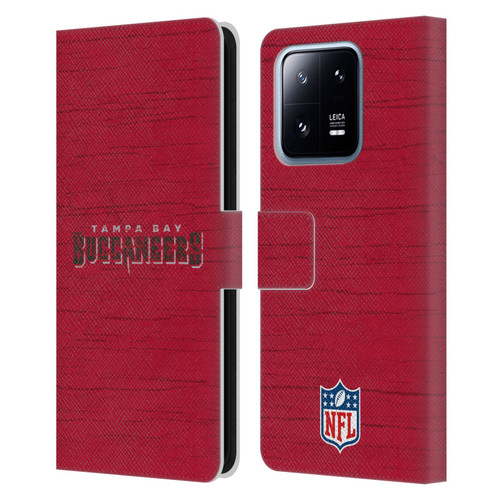 NFL Tampa Bay Buccaneers Logo Distressed Look Leather Book Wallet Case Cover For Xiaomi 13 Pro 5G