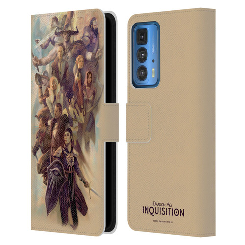 EA Bioware Dragon Age Inquisition Graphics Companions And Advisors Leather Book Wallet Case Cover For Motorola Edge 20 Pro