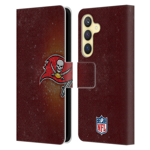 NFL Tampa Bay Buccaneers Artwork LED Leather Book Wallet Case Cover For Samsung Galaxy S24 5G