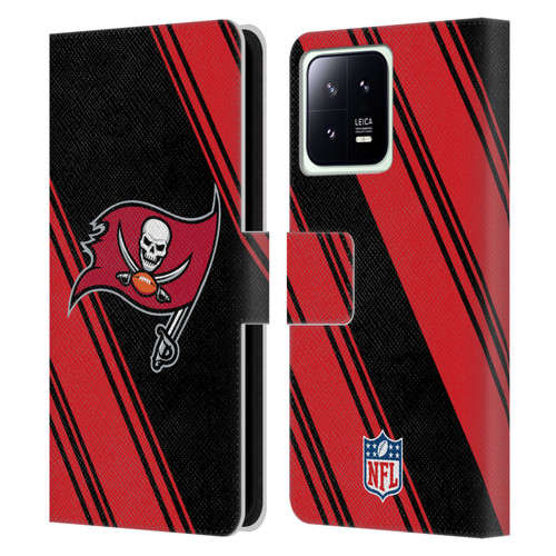 NFL Tampa Bay Buccaneers Artwork Stripes Leather Book Wallet Case Cover For Xiaomi 13 5G
