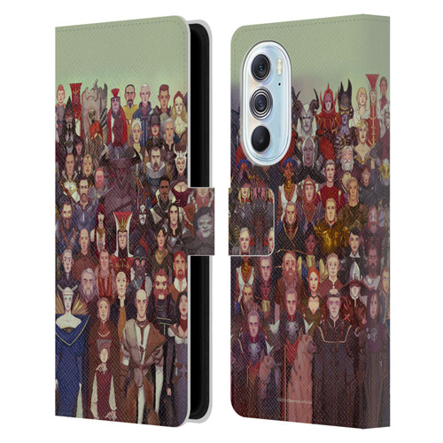 EA Bioware Dragon Age Inquisition Graphics Cast Of Thousands Leather Book Wallet Case Cover For Motorola Edge X30
