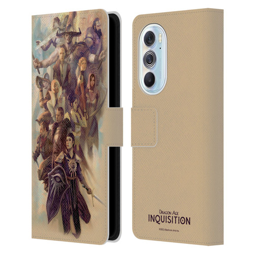 EA Bioware Dragon Age Inquisition Graphics Companions And Advisors Leather Book Wallet Case Cover For Motorola Edge X30