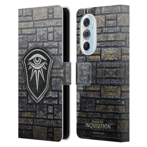 EA Bioware Dragon Age Inquisition Graphics Distressed Crest Leather Book Wallet Case Cover For Motorola Edge X30