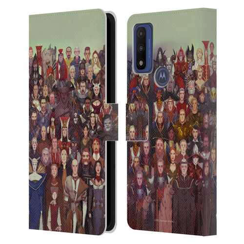 EA Bioware Dragon Age Inquisition Graphics Cast Of Thousands Leather Book Wallet Case Cover For Motorola G Pure