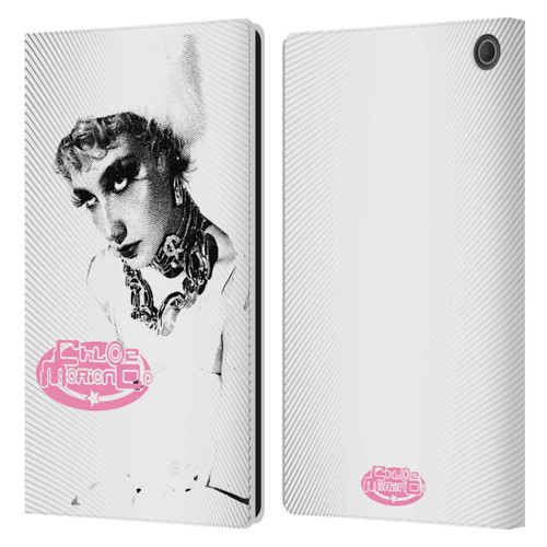 Chloe Moriondo Graphics Portrait Leather Book Wallet Case Cover For Amazon Fire Max 11 2023
