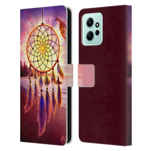 Anthony Christou Fantasy Art Beach Dragon Dream Catcher Leather Book Wallet Case Cover For Xiaomi Redmi 12