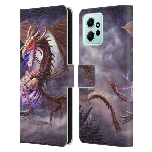 Anthony Christou Fantasy Art Bone Dragon Leather Book Wallet Case Cover For Xiaomi Redmi 12