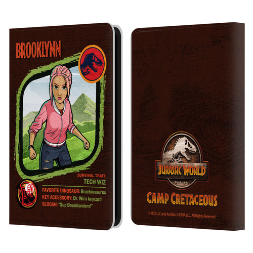 Jurassic World: Camp Cretaceous Character Art Brooklynn Leather Book Wallet Case Cover For Amazon Kindle 11th Gen 6in 2022