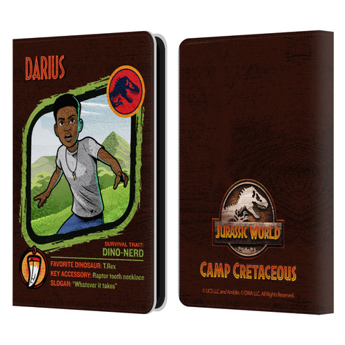 Jurassic World: Camp Cretaceous Character Art Darius Leather Book Wallet Case Cover For Amazon Kindle 11th Gen 6in 2022