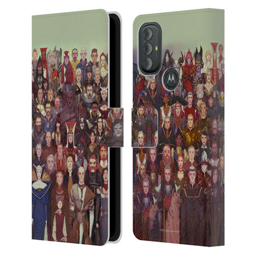 EA Bioware Dragon Age Inquisition Graphics Cast Of Thousands Leather Book Wallet Case Cover For Motorola Moto G10 / Moto G20 / Moto G30