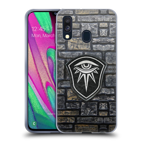 EA Bioware Dragon Age Inquisition Graphics Distressed Crest Soft Gel Case for Samsung Galaxy A40 (2019)