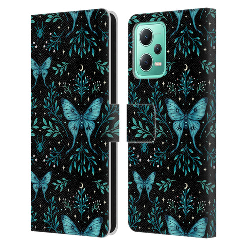 Episodic Drawing Art Butterfly Pattern Leather Book Wallet Case Cover For Xiaomi Redmi Note 12 5G
