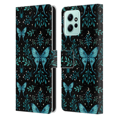 Episodic Drawing Art Butterfly Pattern Leather Book Wallet Case Cover For Xiaomi Redmi 12