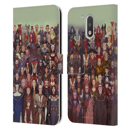 EA Bioware Dragon Age Inquisition Graphics Cast Of Thousands Leather Book Wallet Case Cover For Motorola Moto G41