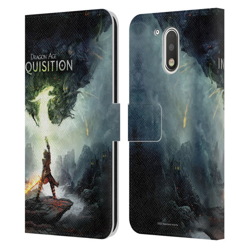 EA Bioware Dragon Age Inquisition Graphics Key Art 2014 Leather Book Wallet Case Cover For Motorola Moto G41