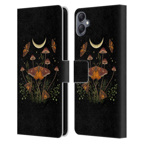 Episodic Drawing Illustration Animals Autumn Light Underwings Leather Book Wallet Case Cover For Samsung Galaxy A05