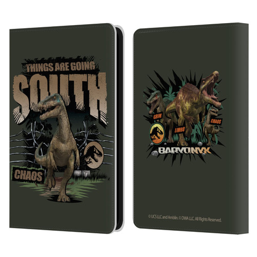 Jurassic World: Camp Cretaceous Dinosaur Graphics Things Are Going South Leather Book Wallet Case Cover For Amazon Kindle 11th Gen 6in 2022