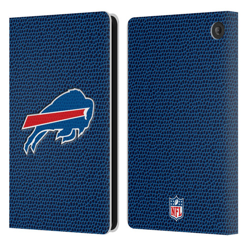 NFL Buffalo Bills Logo Football Leather Book Wallet Case Cover For Amazon Fire 7 2022