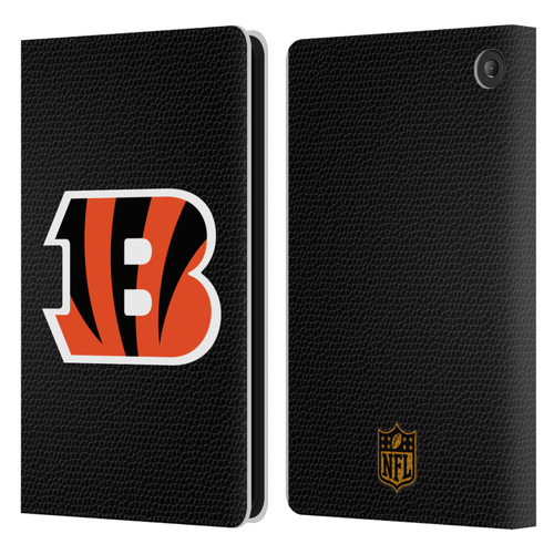 NFL Cincinnati Bengals Logo Football Leather Book Wallet Case Cover For Amazon Fire 7 2022