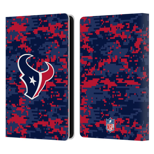 NFL Houston Texans Graphics Digital Camouflage Leather Book Wallet Case Cover For Amazon Kindle Paperwhite 5 (2021)