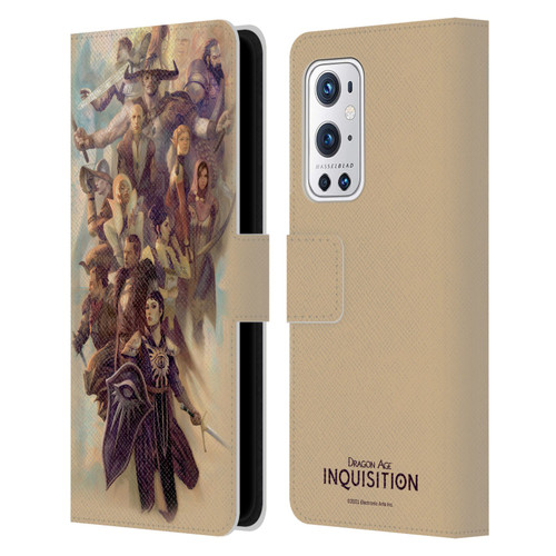 EA Bioware Dragon Age Inquisition Graphics Companions And Advisors Leather Book Wallet Case Cover For OnePlus 9 Pro