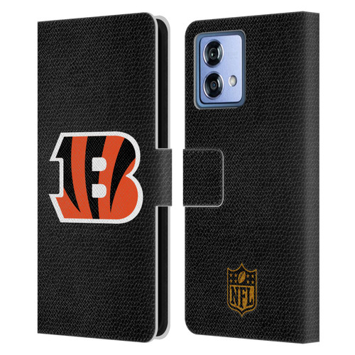 NFL Cincinnati Bengals Logo Football Leather Book Wallet Case Cover For Motorola Moto G84 5G