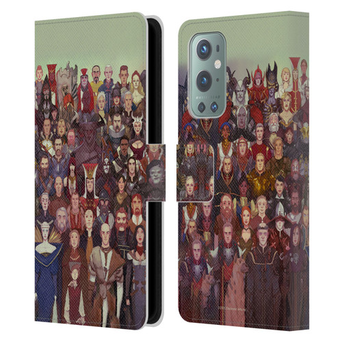 EA Bioware Dragon Age Inquisition Graphics Cast Of Thousands Leather Book Wallet Case Cover For OnePlus 9