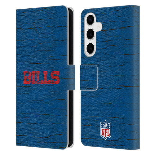 NFL Buffalo Bills Logo Distressed Look Leather Book Wallet Case Cover For Samsung Galaxy S24+ 5G NFL Buffalo Bills Logo Distressed Look Leather Book Wallet Case Cover For Samsung Galaxy S24+ 5G