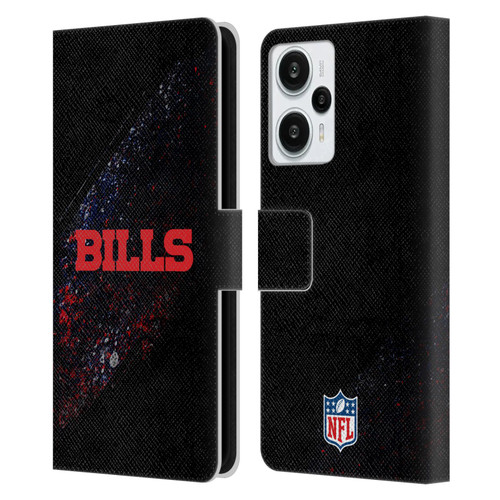 NFL Buffalo Bills Logo Blur Leather Book Wallet Case Cover For Xiaomi Redmi Note 12T