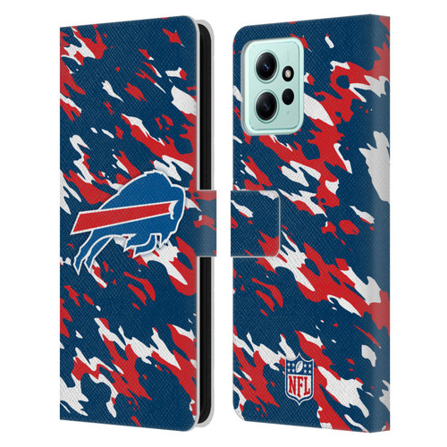NFL Buffalo Bills Logo Camou Leather Book Wallet Case Cover For Xiaomi Redmi 12