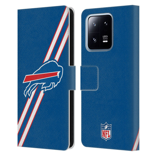 NFL Buffalo Bills Logo Stripes Leather Book Wallet Case Cover For Xiaomi 13 Pro 5G