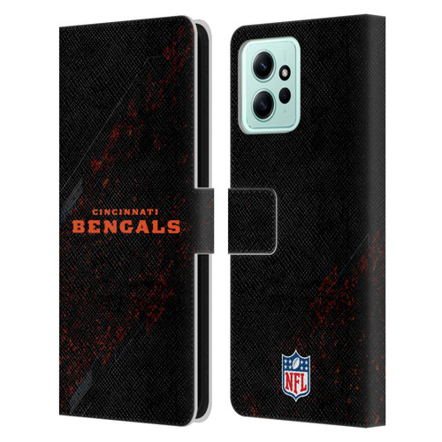 NFL Cincinnati Bengals Logo Blur Leather Book Wallet Case Cover For Xiaomi Redmi 12