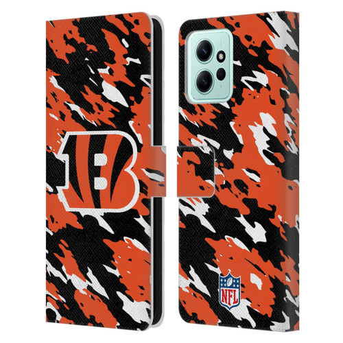 NFL Cincinnati Bengals Logo Camou Leather Book Wallet Case Cover For Xiaomi Redmi 12