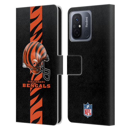 NFL Cincinnati Bengals Logo Helmet Leather Book Wallet Case Cover For Xiaomi Redmi 12C